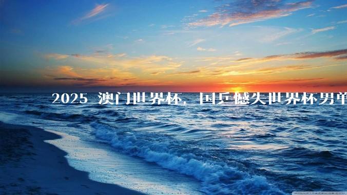 2025 澳门世界杯，国乒憾失世界杯男单冠***，有哪些问题值得关注和深思？